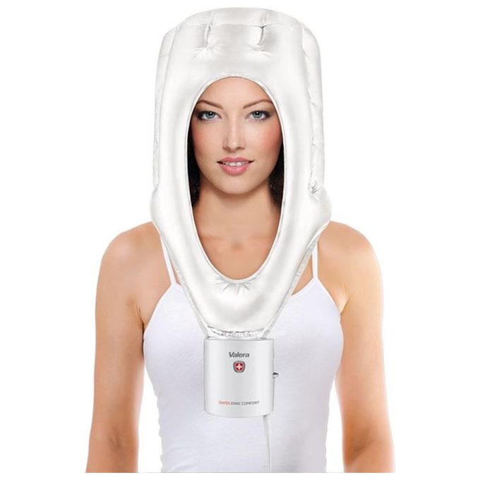 Valera 513.01 Swiss Ionic Comfort Casco Asciugacapelli 600 W Ionizzazione 3 Temperature Cavo 3 m Custodia inclusa colore Bianco