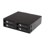 StarTech.com SATSASBP425 Backplane mobile per rack hot-swap 5.25'' 4 alloggiamenti HDD SSD SATA SAS 2.5'' 6 Gbps colore Nero