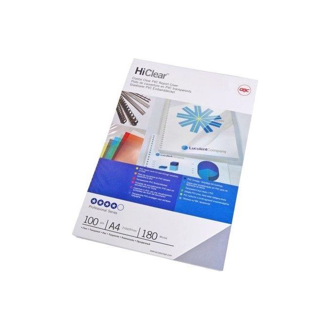 GBC CE012480 Copertine rilegatura HiClear A4 PVC 240 micron trasparente colore Trasparente