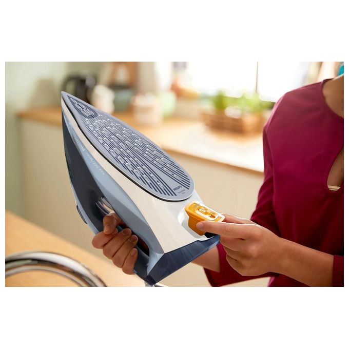 Philips DST7020-20 Azur Serie 7000 Ferro da Stiro a Vapore 2800W Vapore Continuo 50g-min Colpo Vapore 250g Piastra SteamGlide Plus colore Blu