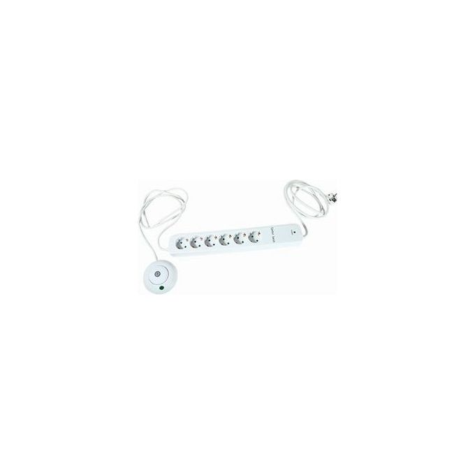 REV 00251201 Multipresa 6 prese con interruttore 1.5 m colore Bianco