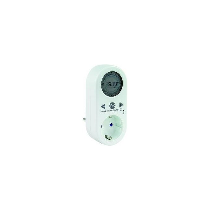 Rev Timer Digital con Display Lcd Bianco