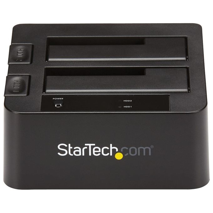 StarTech.com Box esterno USB 3.1 Gen 2 (10Gbps) a doppio alloggiamento da 2,5-3,5 SATA SSD-HDD