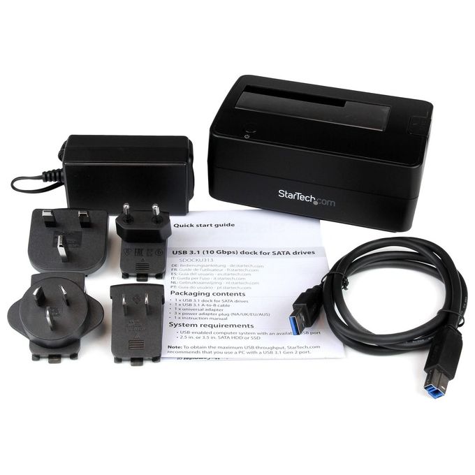 StarTech 1bay usb 3.1 gen 2 sata dock Toolfree and Trayless with uasp