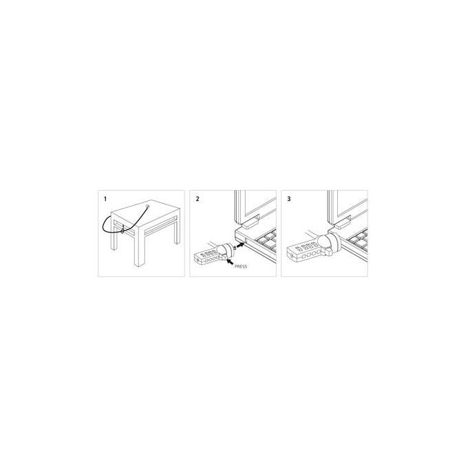 Hamlet Cavo di Sicurezza Pc e Notebook 120cm
