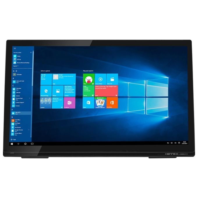 HANNSPREE Monitor 27'' LED IPS Touch screen HT273HPB 1920x1080 FHD Tempo di Risposta 8 ms Multi-Touch Point 10 Punti Altoparlanti Integrati