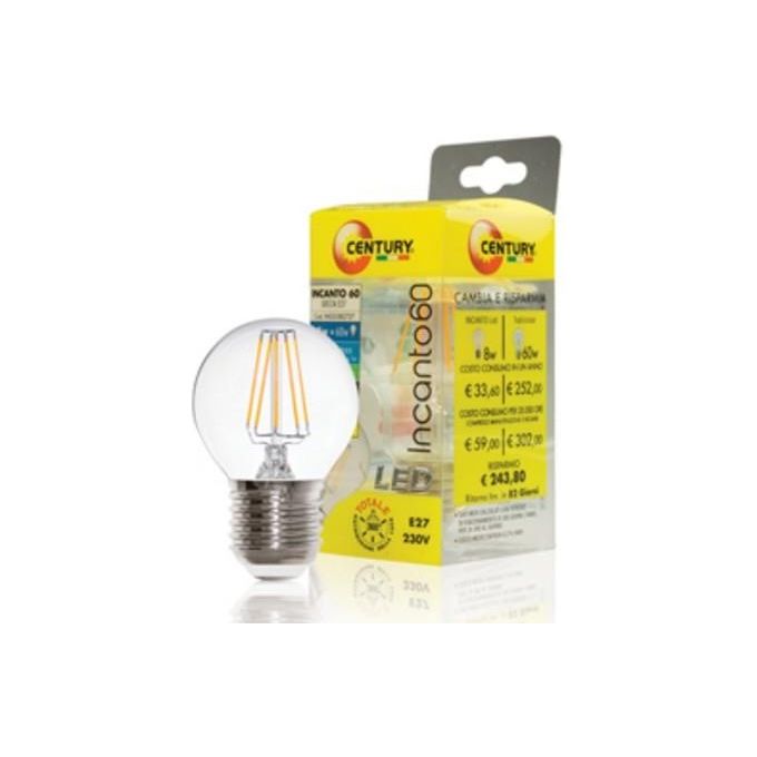 Lampadina Led Filamento Goccia 8W E27