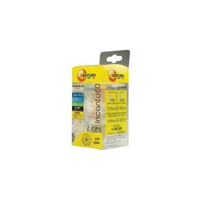 Lampadina Led Filamento Goccia 8W E27