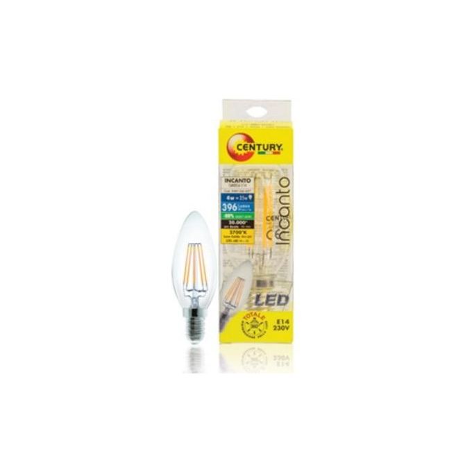 Lampadina Led Filamento Candela 4W E14