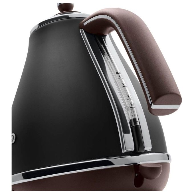 DeLonghi KBOV2001.BK Icona Vintage Bollitore Elettrico 1,7 Litri Nero 2000W