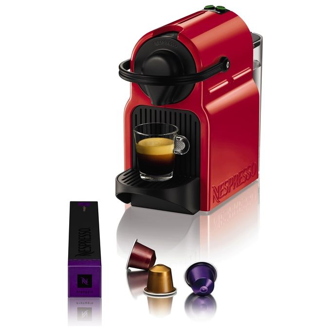 KRUPS XN1005K Inissia Macchina da Caffe' Nespresso 1260 W 0 7 Litri Rossa con 16 Capsule in Omaggio e Funzioni Avanzate