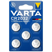 Varta Cr2032 Batteria Litio a Bottone 3V 5x Blister