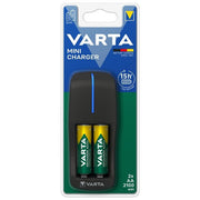 Varta 57646101451 Caricabatterie Mini Charger, Include 2 AAA da 2100 mAh