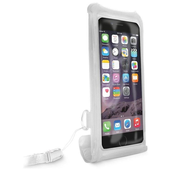 Puro PUFA014 Custodia impermeabile per smartphone fino a 5,7'' colore Trasparente