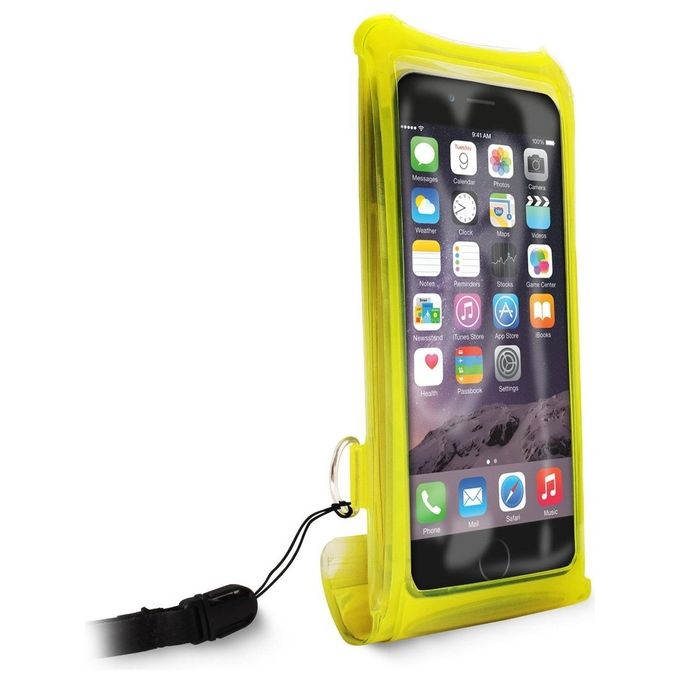 Puro PUFA013 Custodia impermeabile per smartphone fino a 5,7'' colore giallo