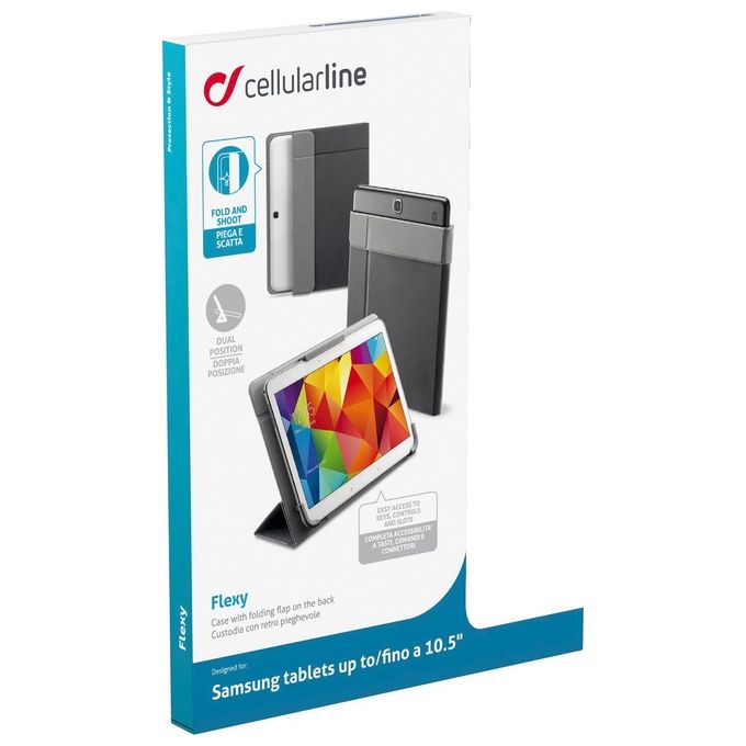 Cellular Line Custodia Tablet Samsung Galaxy Tab 0-10,5'' Nero