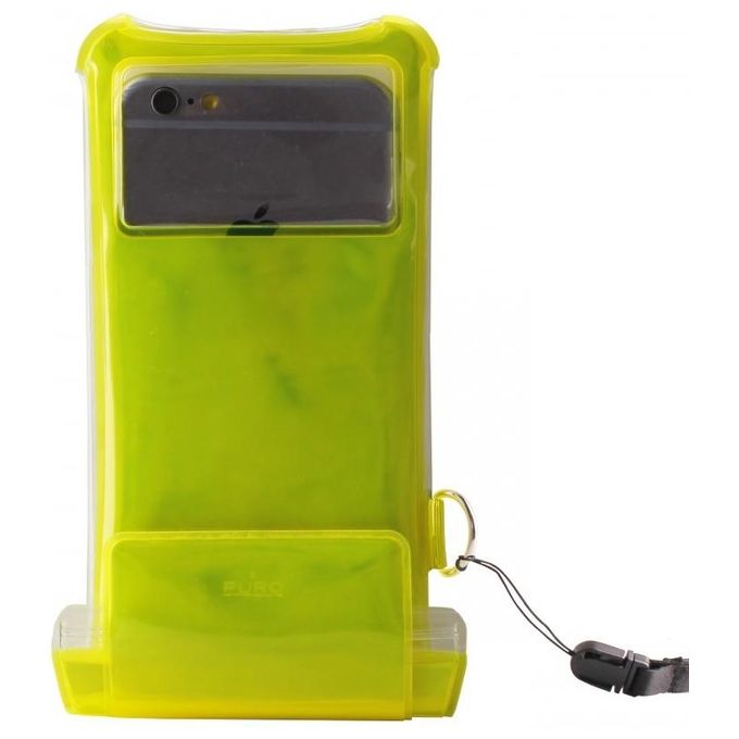 Puro Custodia Universale Impermeabile Slim WaterProof per Smartphone fino a 5.1'', Gialla