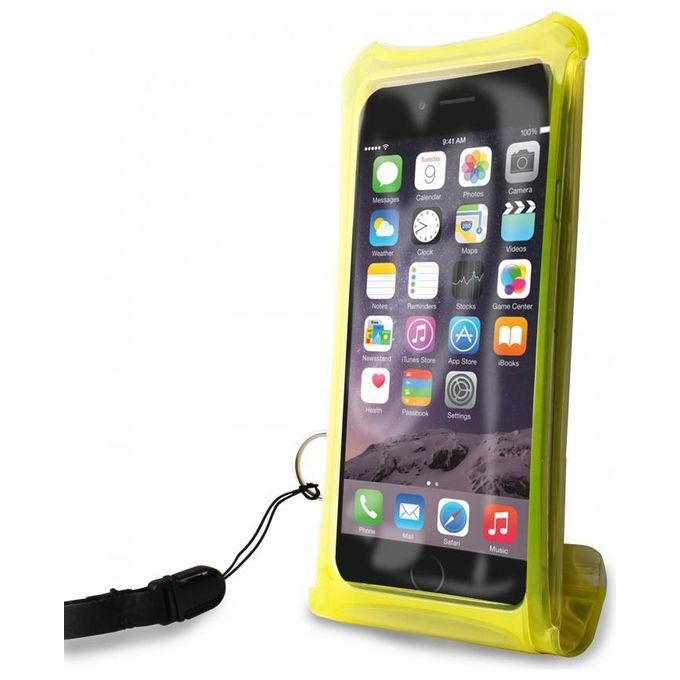 Puro Custodia Universale Impermeabile Slim WaterProof per Smartphone fino a 5.1'', Gialla