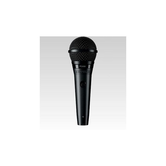 Shure PGA58-XLR-E Microfono Dinamico Cardioide per Voce Switch On-Off Cavo XLR 4,57 m colore Nero