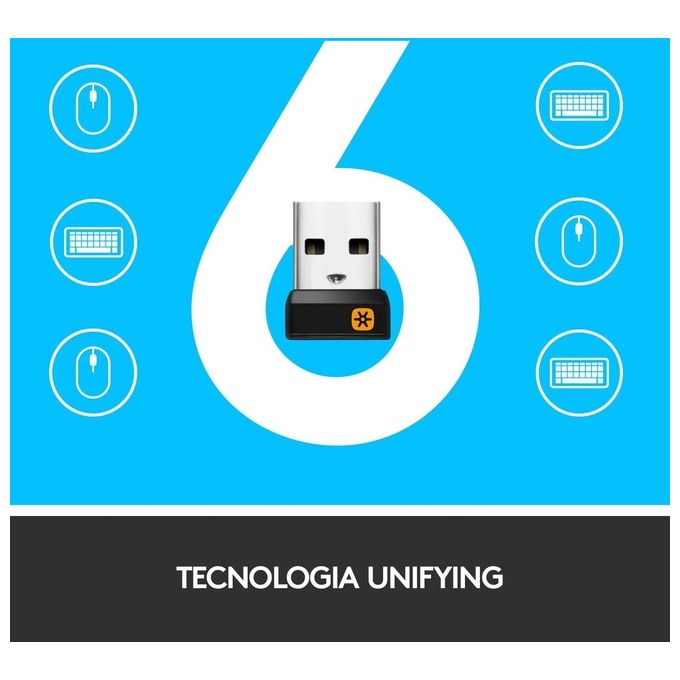 Logitech K400 Plus Tastiera Wireless Touch TV, Facili Controlli Multimediali e Touchpad Integrato, Tastiera HTPC per TV Collegata al PC, Windows, Android, Chrome OS, Laptop, Italiano QWERTY - Nero
