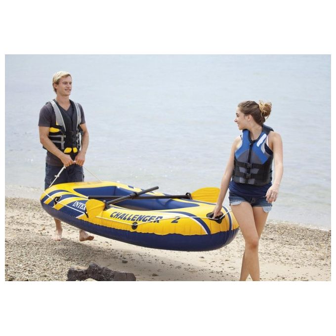 Intex Challenger 2 Set canotto per 2 persone 236x114x41cm Giallo-Blu