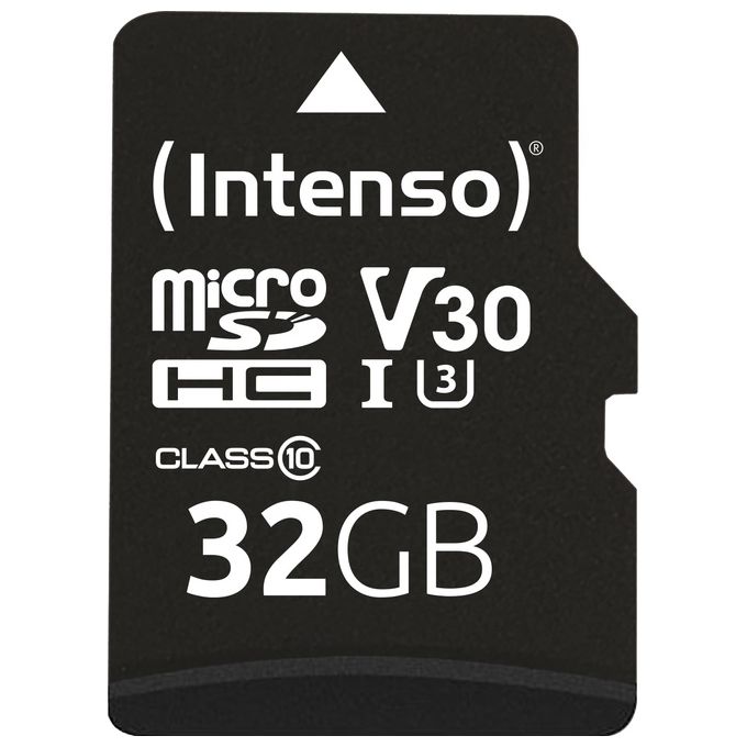 Intenso MicroSDHC con Adattatore 32Gb Uhs Classe 10