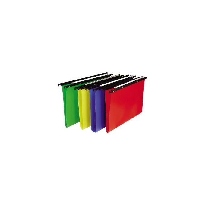 Bertesi 084176 CARTESIO PP Cartelle Sospese per Cassetto in Polipropilene Interasse 33 cm Fondo a V colore Assortiti