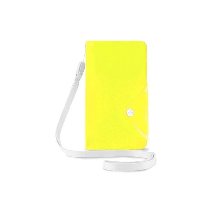Puro WATER WALLET CASE custodia resistente all'acqua per Smartphone fino a 5,1'' giallo 3 vani carte tracolla