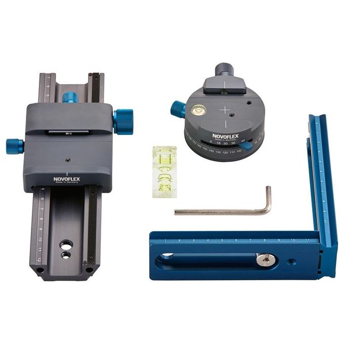 Novoflex VR-SYSTEM III Supporto per fotocamera per riprese panoramiche 360° con regolazione precisa 1-4 3-8'' colore Nero Blu