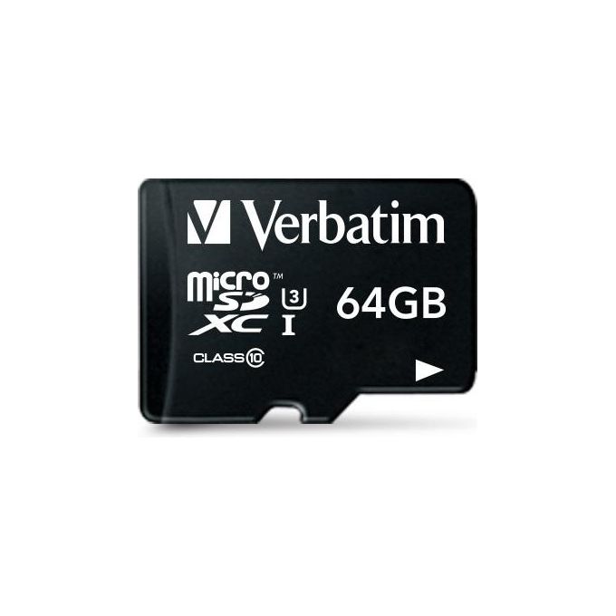 Verbatim Micro Sdhc-64Gb-pro Class 10+adat.