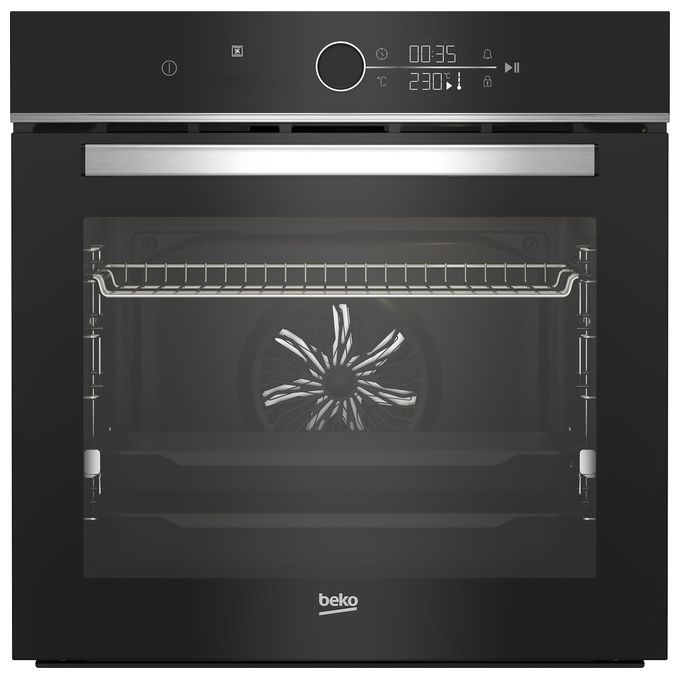 Beko 7757883865 bPRO500 Forno da incasso Multifunzione 72 L Classe A+ 13 Funzioni con Funzione Pizza e Pulizia a Vapore Hydroclean ECO (59.4x56.7x59.5 cm) colore Nero