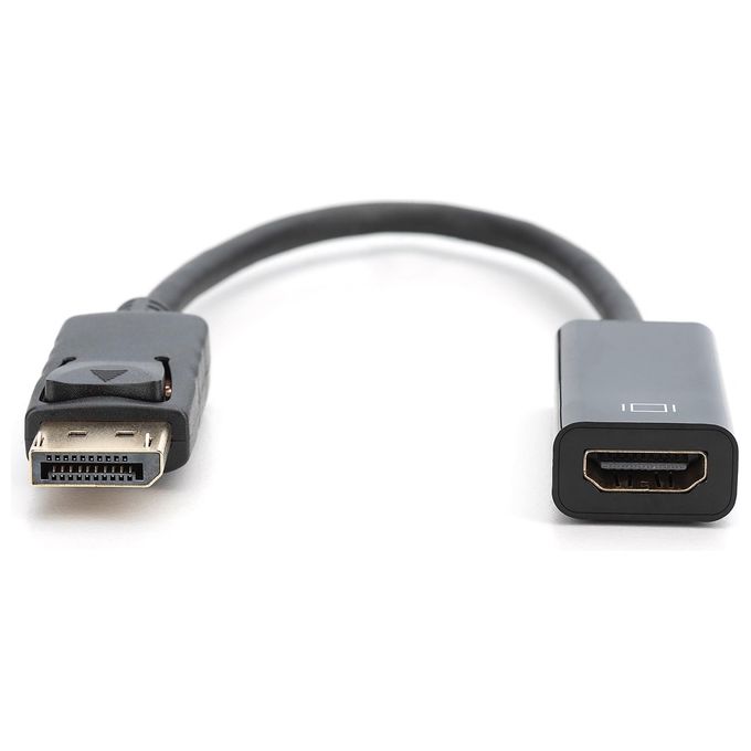 Digitus DB-340400-001-S Adattatore Convertitore DisplayPort HDMI tipo A 1080p Plug and Play colore Nero