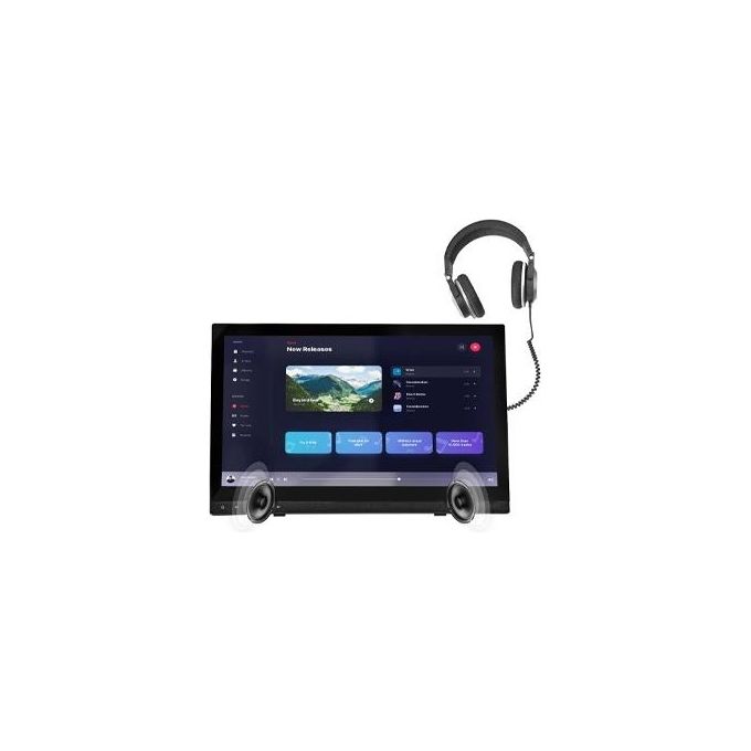 Atlantis A05-T24A-VHDM Monitor PC Touchscreen 24'' Full HD 1920x1080 10 tocchi HDMI DP VGA Hub USB 3.0 VESA colore Nero