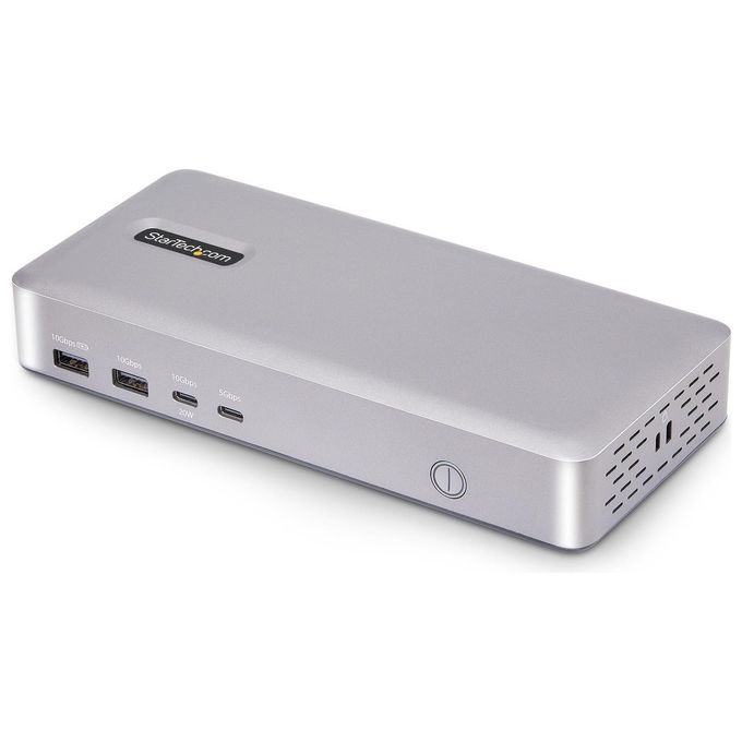 StarTech.com 155UE-USB4-DOCK Docking Station USB4 Doppio Monitor HDMI 4K 120Hz 8K 6x USB 2.5GbE 100W PD colore Argento
