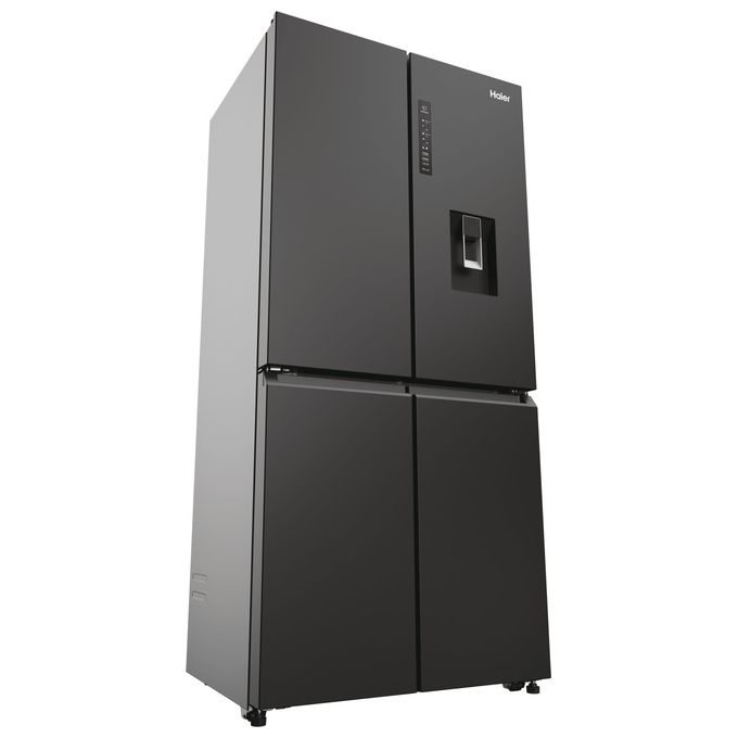 Haier HCR3818EWPT Cube 83 Frigorifero Americano Side by Side 463 L 181,5 cm Classe E 35 dB Total No Frost Dispenser Acqua colore Antracite