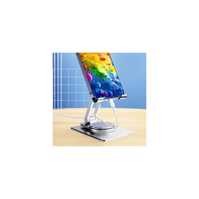 Atlantis P022-SS01-AGP Supporto per Smartphone-Tablet Base Girevole e Inclinabile da 0cm a 6cm