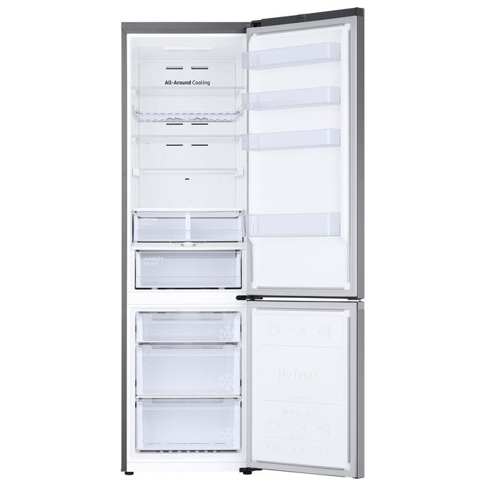 Samsung RB38C676CS9 EcoFlex AI Frigorifero Combinato 390 L 203 cm Classe C 35 dB No Frost WiFi colore Metal Inox