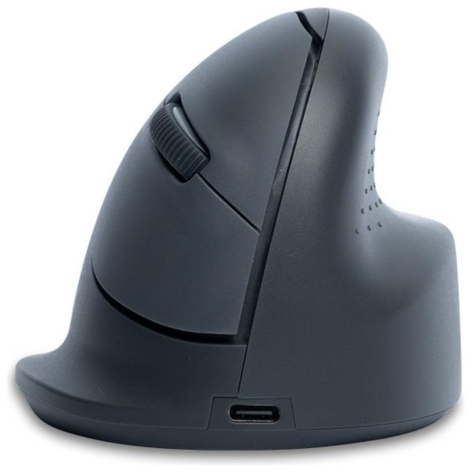 R Go Tools RGOHEBAMRWL R-Go HE Basic Mouse Ergonomico Senza Fili Bluetooth 5.0 Ricaricabile 1600 DPI Design Verticale per Destrimani colore Grigio