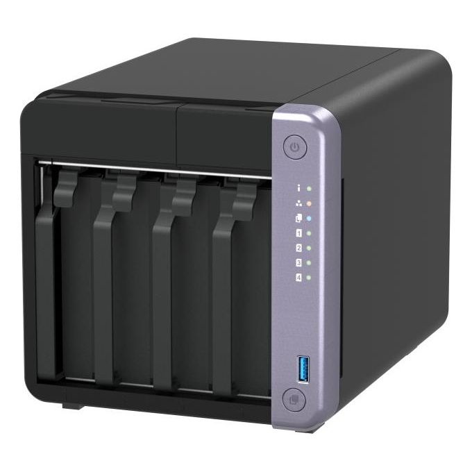 QNAP TS-432X-4G TS-432X NAS Tower 4 Bay 4 GB DDR4 RAM 10GbE SFP+ 2x 2,5GbE colore Nero