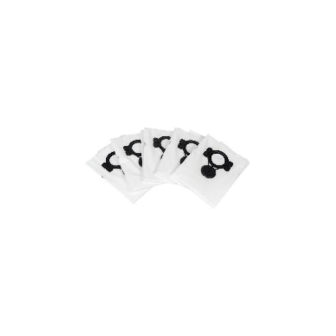 Nilfisk 107419592 Sacchetti Filtro per Attix 40 50 e Modelli Compatibili 5 Pezzi in Tessuto Non Tessuto colore Nero