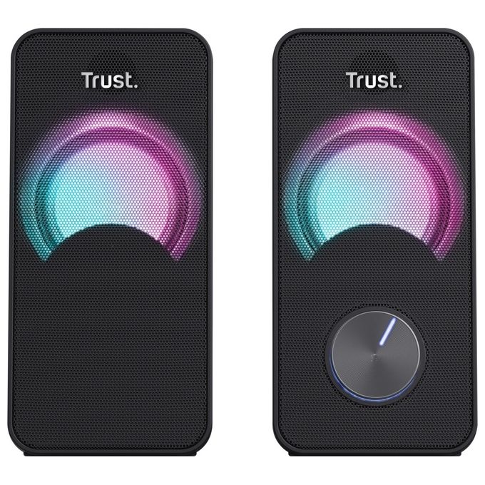 Trust 23120 Arys Compact RGB Casse PC 2.0 Set Altoparlanti 12 W Illuminazione LED colore Nero