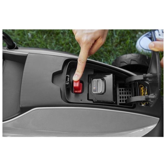 Alpina 291302064-A24 AL 3020 Li Kit Tosaerba a Batteria 20V 4Ah Taglio 30cm Sacco 30L per prati fino a 200m²