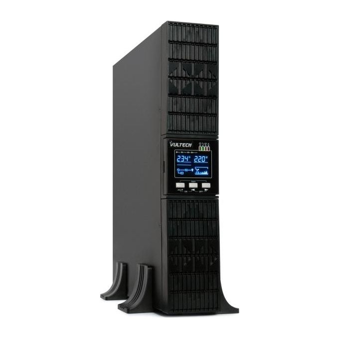 Vultech GS-1KVAS-RK Server Series Gruppo Di Continuita' Online 1000VA Onda Sinusoidale 8 prese IEC C13 colore Nero