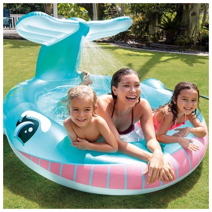 Intex Piscina Spruzzatore Balena 201X196X91