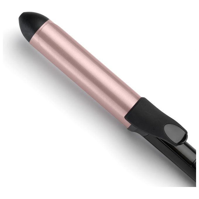 BaByliss C452E 32mm Curling Tong Ferro per ricci 6 regolazioni temperatura 160 210 °C cavo 2,5 m colore Nero Rosa