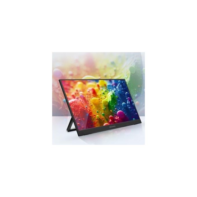 Atlantis A05-P156WP Monitor Portatile 15.6'' IPS Full HD 1920x1080 60Hz Mini HDMI 2x USB-C Speaker 2x1W Base Regolabile colore Nero