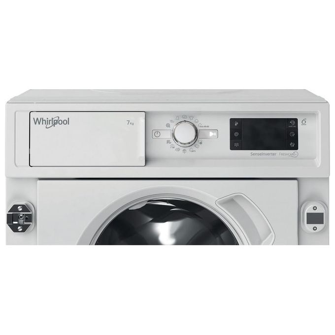 Whirlpool BI WMWG 71483E EU N Lavatrice da incasso Frontale 7 Kg 1400 rpm Classe D Motore Inverter FreshCare+ AquaStop (82x60x55 cm) colore Bianco