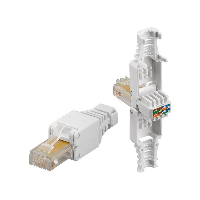 Link connettore 8 poli cat 5e utp non schermato rj45 tooless maschio