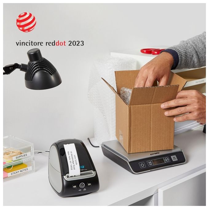 Dymo 2112723 LabelWriter 550 Turbo Stampante di Etichette Termica Diretta 90 etichette-min USB LAN colore Nero