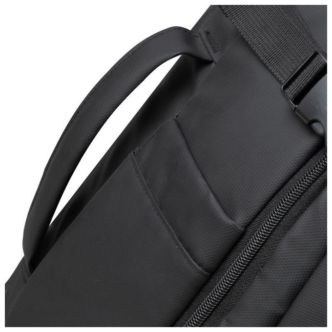 Rivacase 8465 Tegel Zaino da Viaggio per Notebook fino a 17,3'' con Scomparto Imbottito e Materiale ECO-FRIENDLY RPET colore Nero